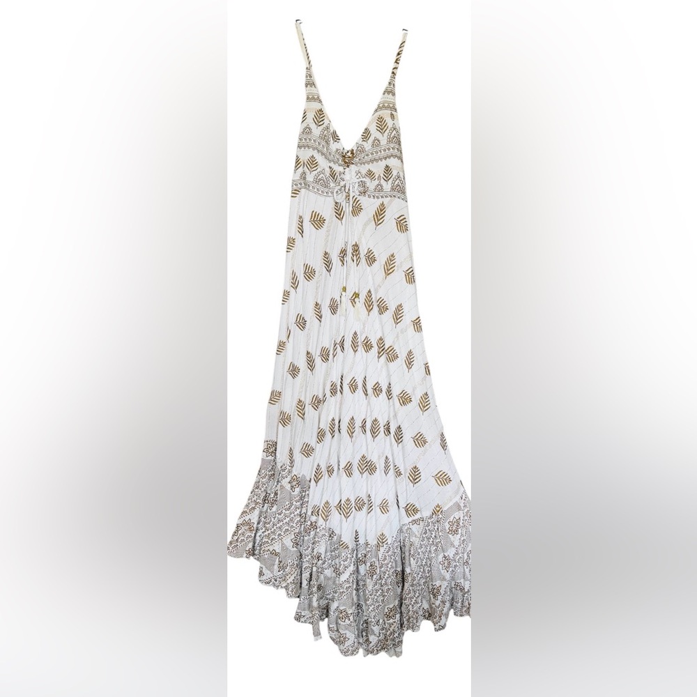 Linen washable dress S/M READ! India asymmetrical Boho festival summer maxi